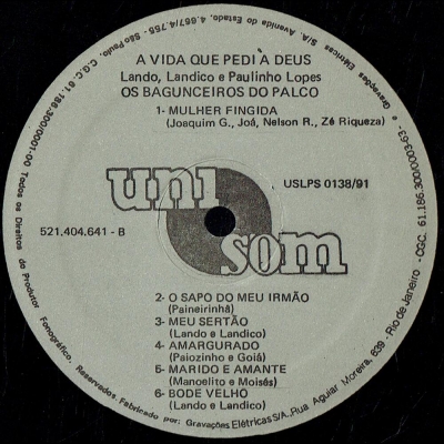 os_bagunceiros_do_palco_1991_lando_landinho_paulinho_lopes_a_vida_que_pedi_a_deus
