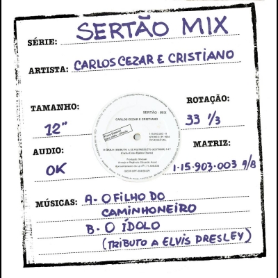 Sertão Mix - Prova Especial Para Rádio Difusão (Produção Mickael (GEL 115903003)