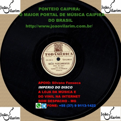 Raul Torres E Florêncio - 78 RPM 1958 (COPACABANA 5916)